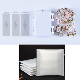 MYTH REALM - Guirnalda de luces navideñas con 20 luces LED con pilas, temporizador, luces decorativas para interiores y exteriores, bodas, árbol de Navidad, Año Nuevo, jardín/parque/centro comercial