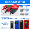 HEMAJUN 5A Rapid Charger for Electric Reels, Alligator Version, 5.0A