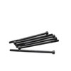 6 Pieces M6 x 120mm Socket Head Screw, Black,Part Threaded,