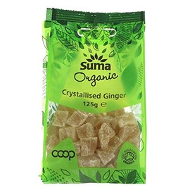 Suma Prepacks - Organic | Ginger - Crystallised Organic | 1 X 125G