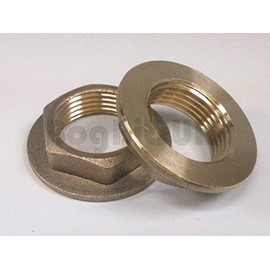 Brass Replacement 1/2" BSP Flanged Metal Tap Backnut - 1 Pair