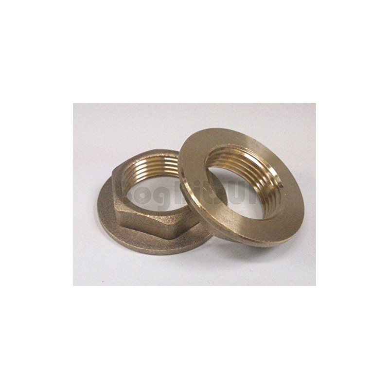 Brass Replacement 1/2" BSP Flanged Metal Tap Backnut - 1