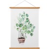 HONKKI Magnetic Poster Frame Hanger, Natural Teak, Poster Hanger for