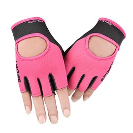 Fitness Gloves, Anti-skid Gel Pad GYM Training Gripper Gloves Callus Guard Workout Yoga Weight Lifting Running Half Finger Cycling Gloves Summer Driving Gloves Camping Mountain Road Bike Mittens