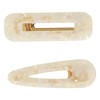 Goody SlideProof Resin Hinge Hair Clip Set, 2 Ct, XL-sized