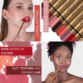 Impala - Brooklin Matte Waterproof Lip Liner | Colour 232 Nude | Long - Lasting Lip Pencil I Smooth Non Smudge Texture