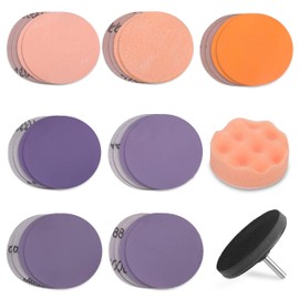 PLATINUMEDGE PLATINUMEDGE Car Headlight Restoration Kit, 3 inch Car Headlights Lens Polishing Sanding Discs with 3 inch Buffing Polish Pads for Drill, 30 Pc Car Headlight Restorer and Renewer Kit