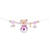 Steiff by Pram Chain, Pink, 63 cm Selecta