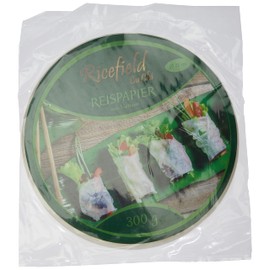 Ricefield Reispapier, rund, 22 cm, 1 Pack (300 g Packung)