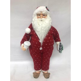 Decor Karen Didion Santa - Bedtime - 18" - Christmas Holiday Decor Figurine Cookie NEW