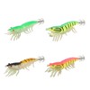 8pcs Shrimp Lures Luminous Silicone Realistic with Sound Beads Shrimp