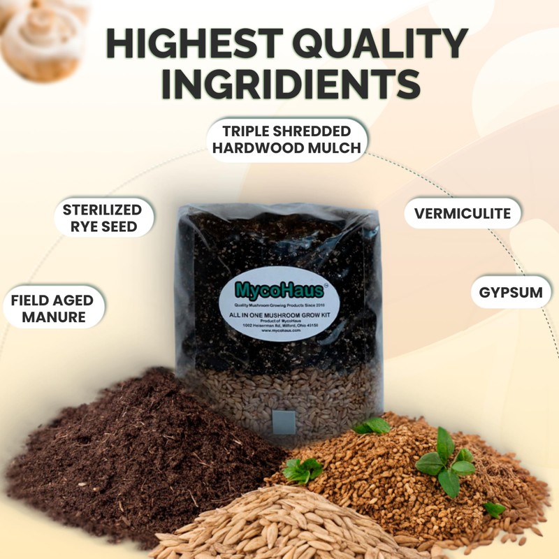 MycoHaus Mushroom All in One Growing Kit with Injection Ports