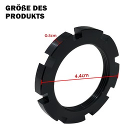 songyea Universal Lock Ring for E-Bikes, Lock Ring Compatible with Bosch Performance CX Gen4 Engines (Black, U)