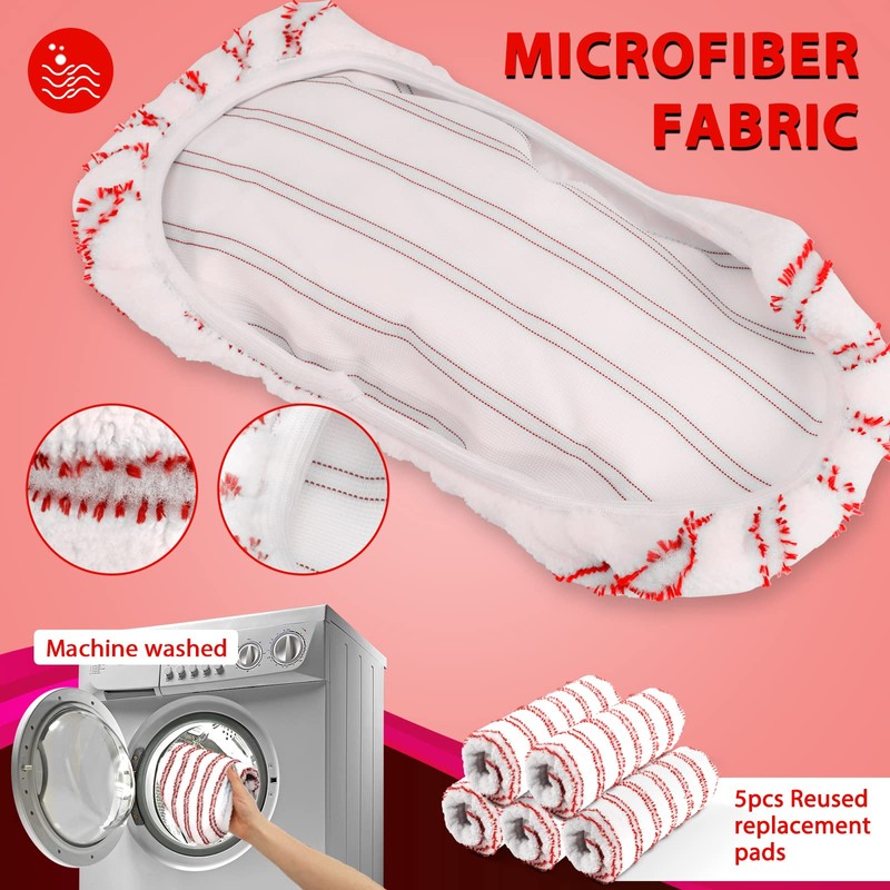 MASTERTOP Microfiber Mop, Extra Large Dust Mop with 5 Pads