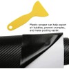 Upgrade 4D Black Carbon Fiber Vinyl Wrap for Cars 12"