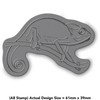 Azeeda A8 'Chameleon' Unmounted Rubber Stamp (RS00041925)