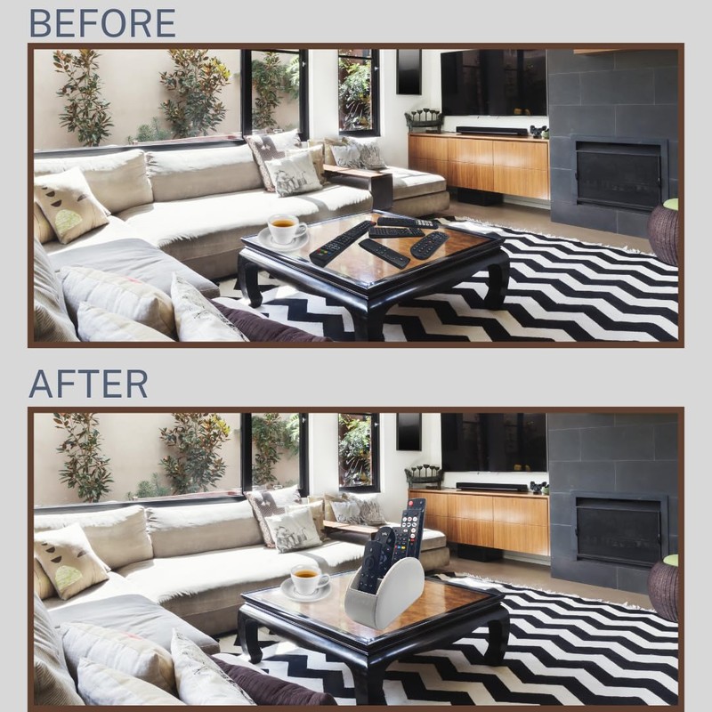 N3cessity Remote Control Holder/Desktop Organiser - Storage Caddy with 5