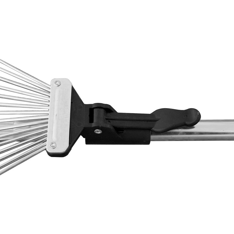 TABOR TOOLS Adjustable Metal Rake - Collapsible & Telescopic -