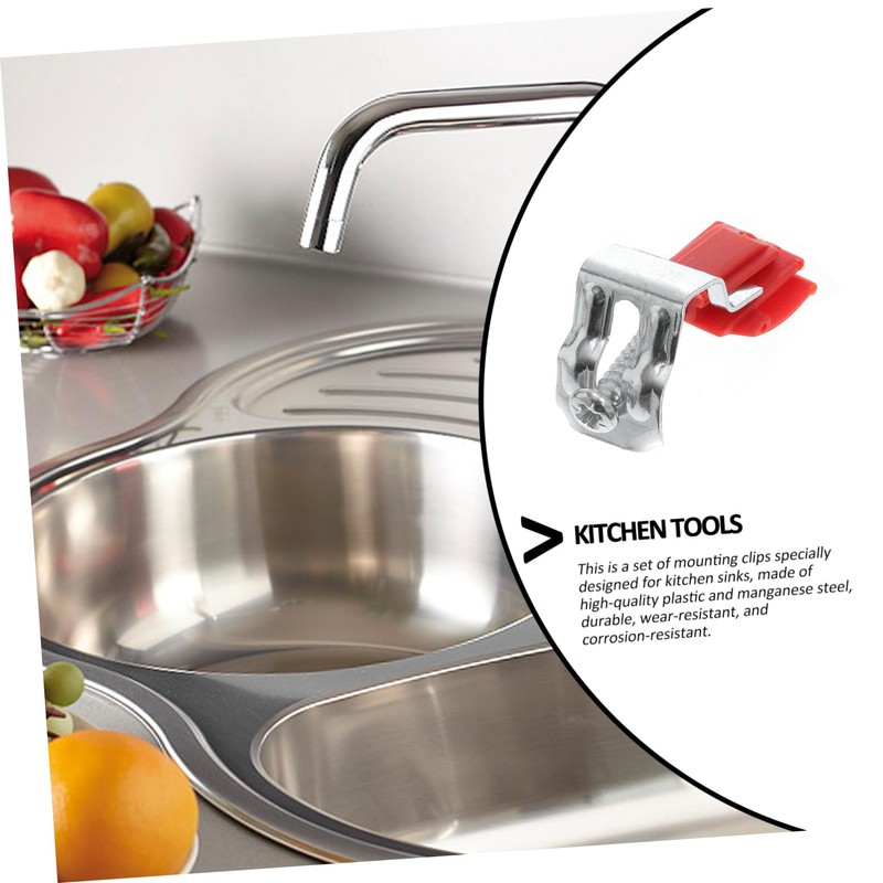 Operitacx Mounting Clamps with Plastic and Manganese Steel Material Kitchen