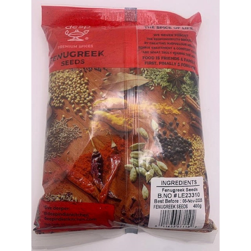 Deep Fenugreek (Methi) Seeds 400g (14oz)