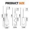 5 Pack Hand Mixer Replacement Beaters Compatible with BLACK and