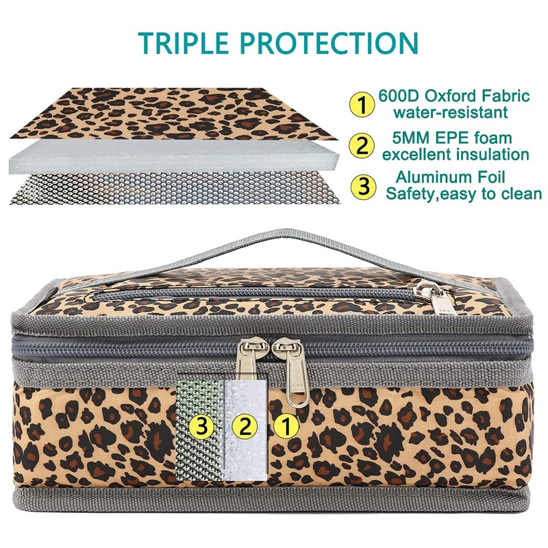 FlowFly Small Insulated Lunch box Portable Soft Bag Mini Cooler