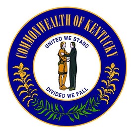 RDW Kentucky State Seal - Color Sticker - Decal - Die Cut - Size: 1.25" x 1.25"