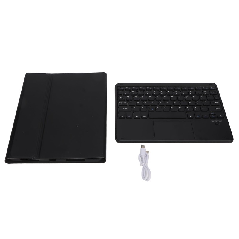 Wireless BT Keyboard Case Magnetic Connection Black USB C Charging