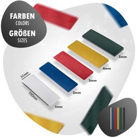 INTAKO - Plastic Spacers - Pack of 50 - 30 x 100 mm - Glazing Blocks Set - Plastic Underlay Plates - Spacer Blocks - Window Blocks - Glazing Blocks - 1-5 mm
