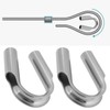 ECSiNG 4pcs 6mm Wire Rope Tube Thimble Stainless Steel Cable