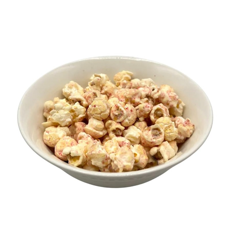 Minty, Salty, Sweet Kettle Corn in White Chocolate & Peppermint