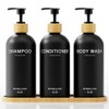 Shampoo and Conditioner Dispenser Set,Shower Soap Dispenser for Bathroom,Refillable Shampoo