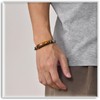 Xusamss Tiger Eye Stone Bar Link Bracelet for Men(Brown)