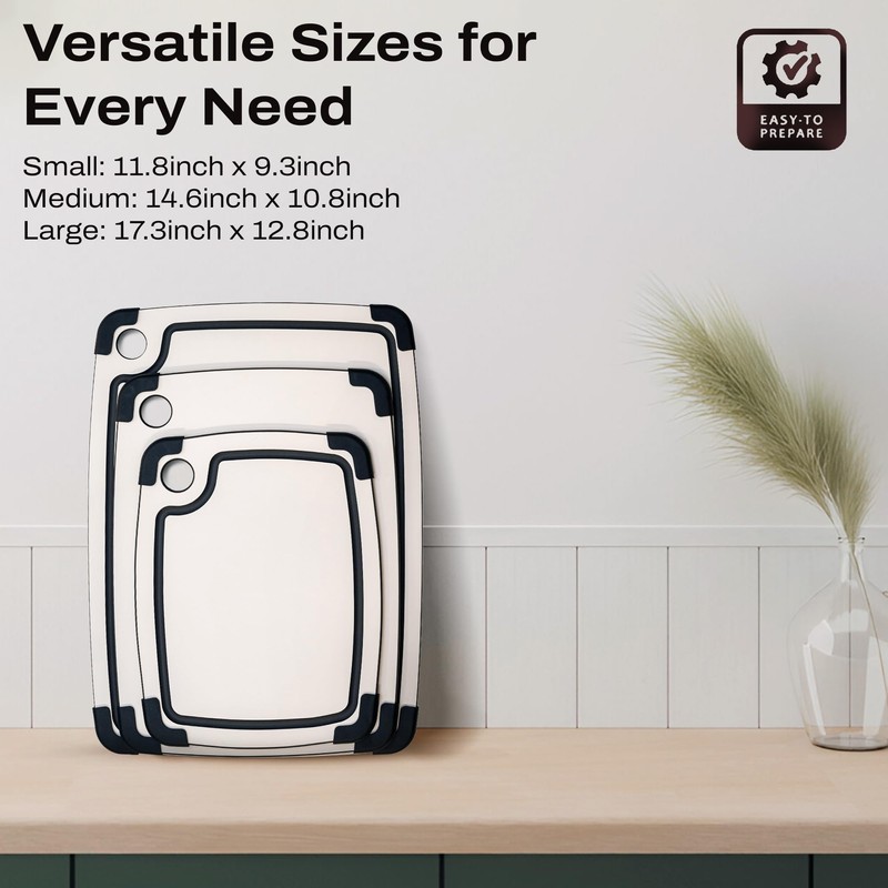 Composite Wood Cutting Board Large – BPA-Free Non-Porous Dishwasher Safe