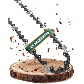 4x Saw Chains 35 cm 52 TG 3/8 P 1.3 mm Compatible with: Makita Einhell Bosch Dolmar Aldi Ikra