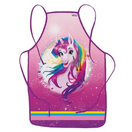 ROTH Unicorn Portrait Apron for Children from 4-10 Years with Pocket - Mud Coat, Craft Apron, Painting Apron, Unicorn Portrait