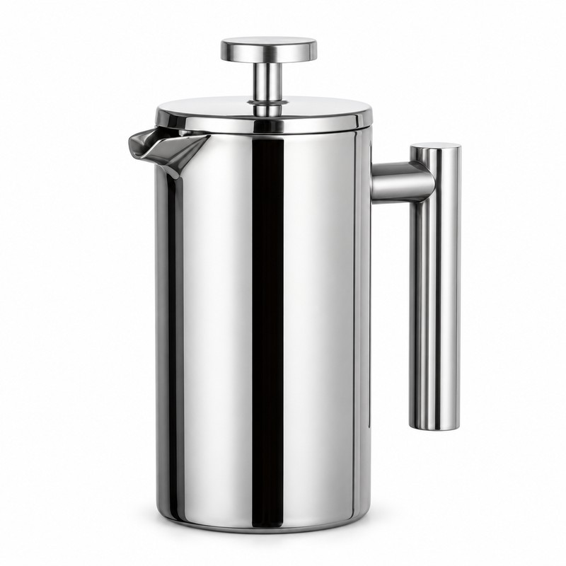 350mL Double-Wall 304 Stainless Steel French Press Coffee Maker with
