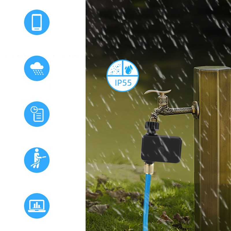 Bluetooth Sprinkler Timer Professional Efficient Accurate APP Remote Control Voice