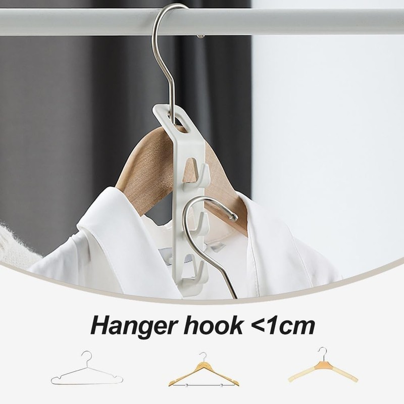 12pcs Clothes Hangers Space Savers,Space-saving connecting hooks for clothes hangers,New