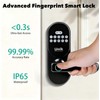 UMIK UMIKSMART Smart Fingerprint Door Lock with Handle, Keyless Front
