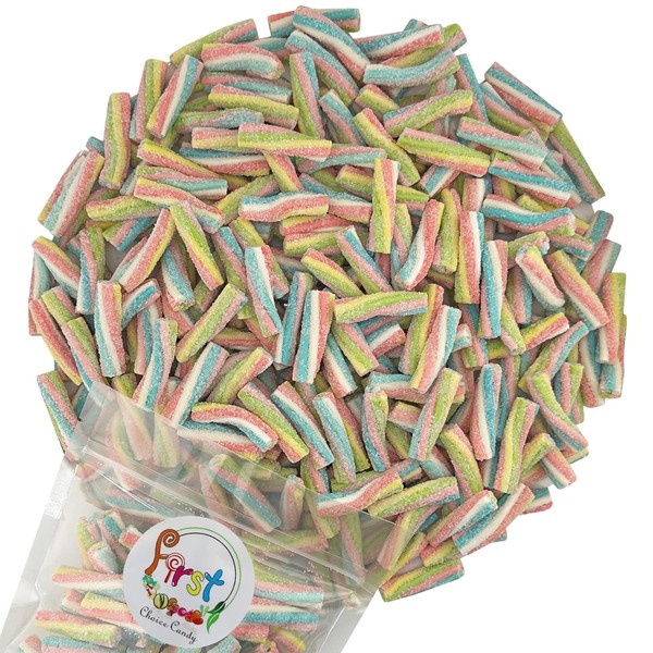 FirstChoiceCandy Sour Rainbow Twister Gummy Candy Bite Size Pieces (5