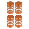 X AUTOHAUX Universal Tire Valve Stem Caps, 17mm, Aluminum Alloy,