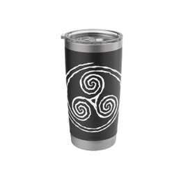 Triskelion or Triskele Celtic Symbol of Eternal Motion Stainless Steel Insulated Tumbler