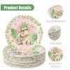 SietDESEO 60 PCS Jungle Animal Paper Plates 7 Inch Disposable