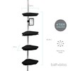 Bath Bliss Aluminum Corner Shower Organizer | 4 Tier |