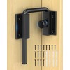 Sliding Door Loop Lock with Rotary Locking, Heavy Duty Aluminum