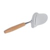 Stainless Steel Cheese Slicer- Multi-Functional Cheese Slicer -Wood Handheld Slicer