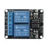 2Pcs 5V 2 Channel DC 5V Relay Module High and
