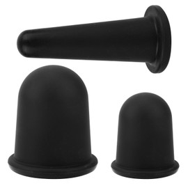 BOXOB 3pcs Silicone Cupping Sets, 3 Sizes Vacuum Suction Massage Cups Anti Cellulite Cups for Body and Facial Muscle Relaxation and Cellulite Improvement