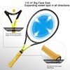 LUNNADE Adults Tennis Racket 27 Inch, Shockproof Carbon Fiber Tennis